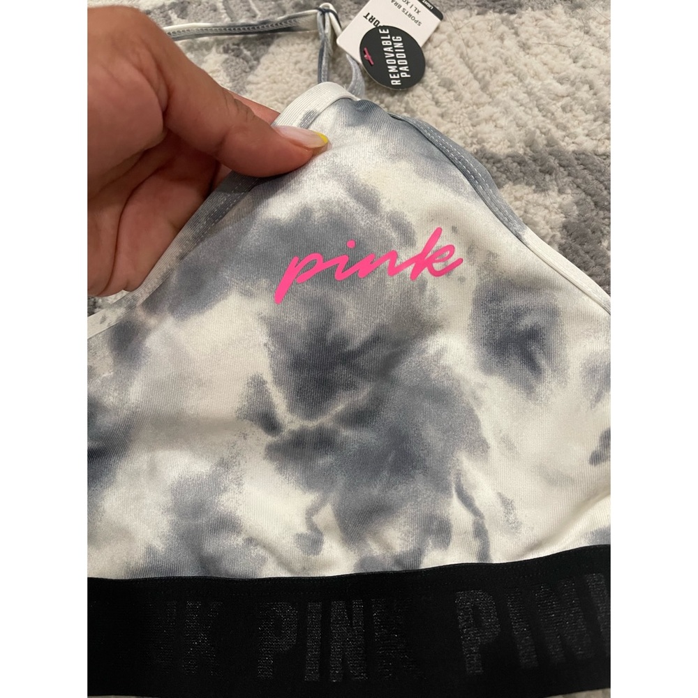 VICTORIA’S SECRET PINK SPORT BRA TIE DYE XL - Picture 2 of 10